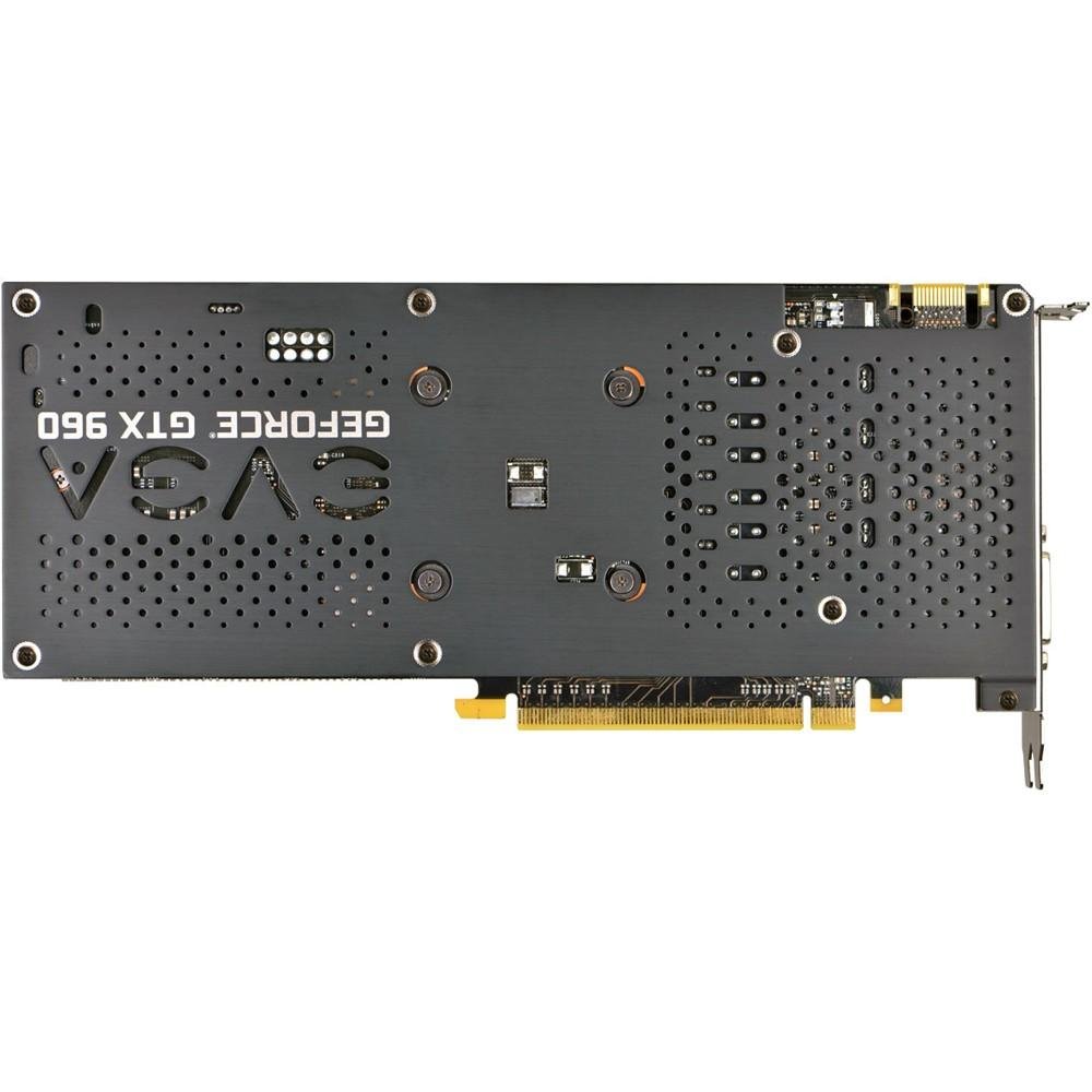 Placa de Vídeo VGA EVGA GeForce GTX960 4GB SSC ACX2.0+ DDR5 128 bits PCI-E 3.0 c/ Backplate 04G-P4-3966-KR