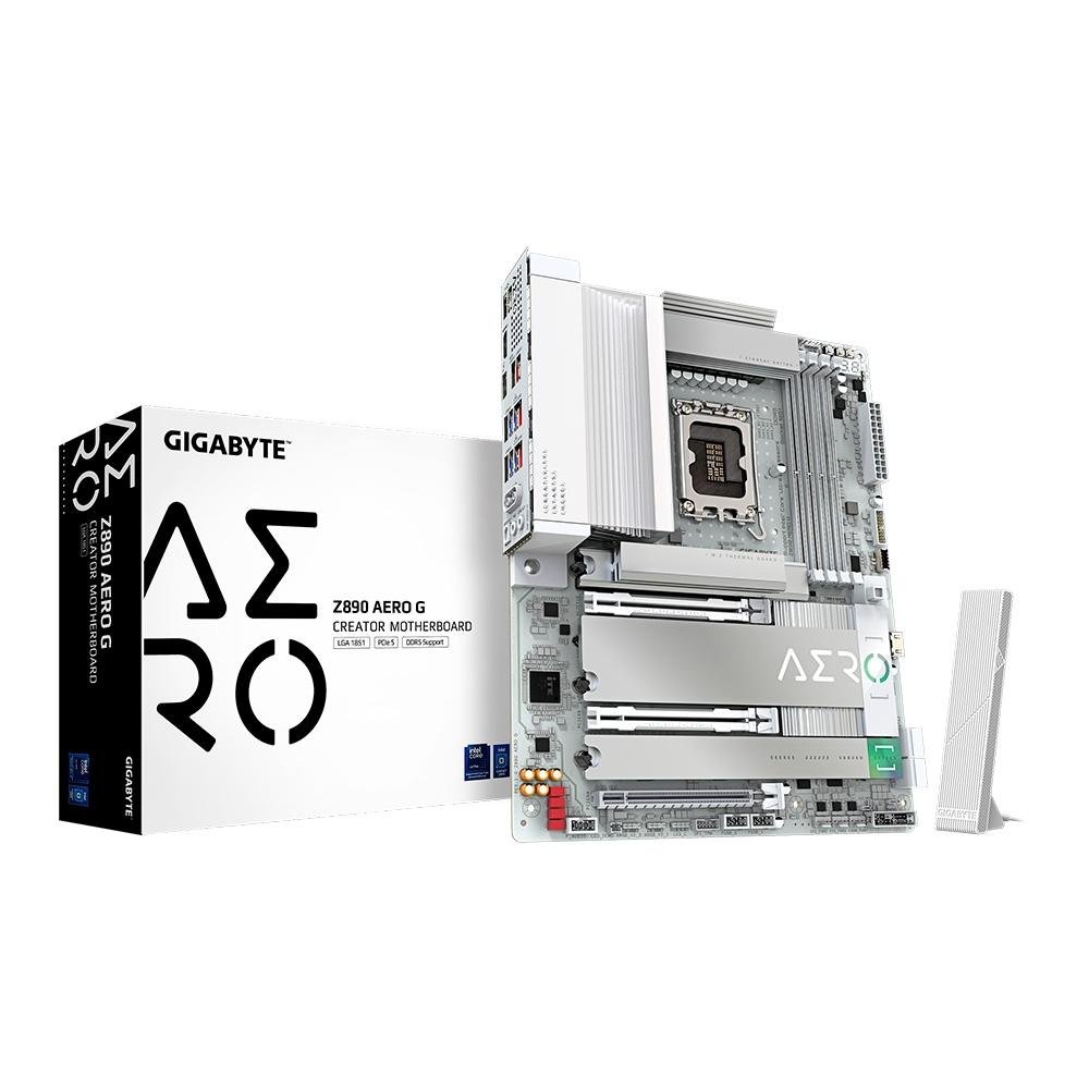 Placa Mãe Gigabyte Z890 AERO G, Intel, ATX, DDR5, RGB, Wi-Fi 7, Bluetooth - Z890 AERO G 4