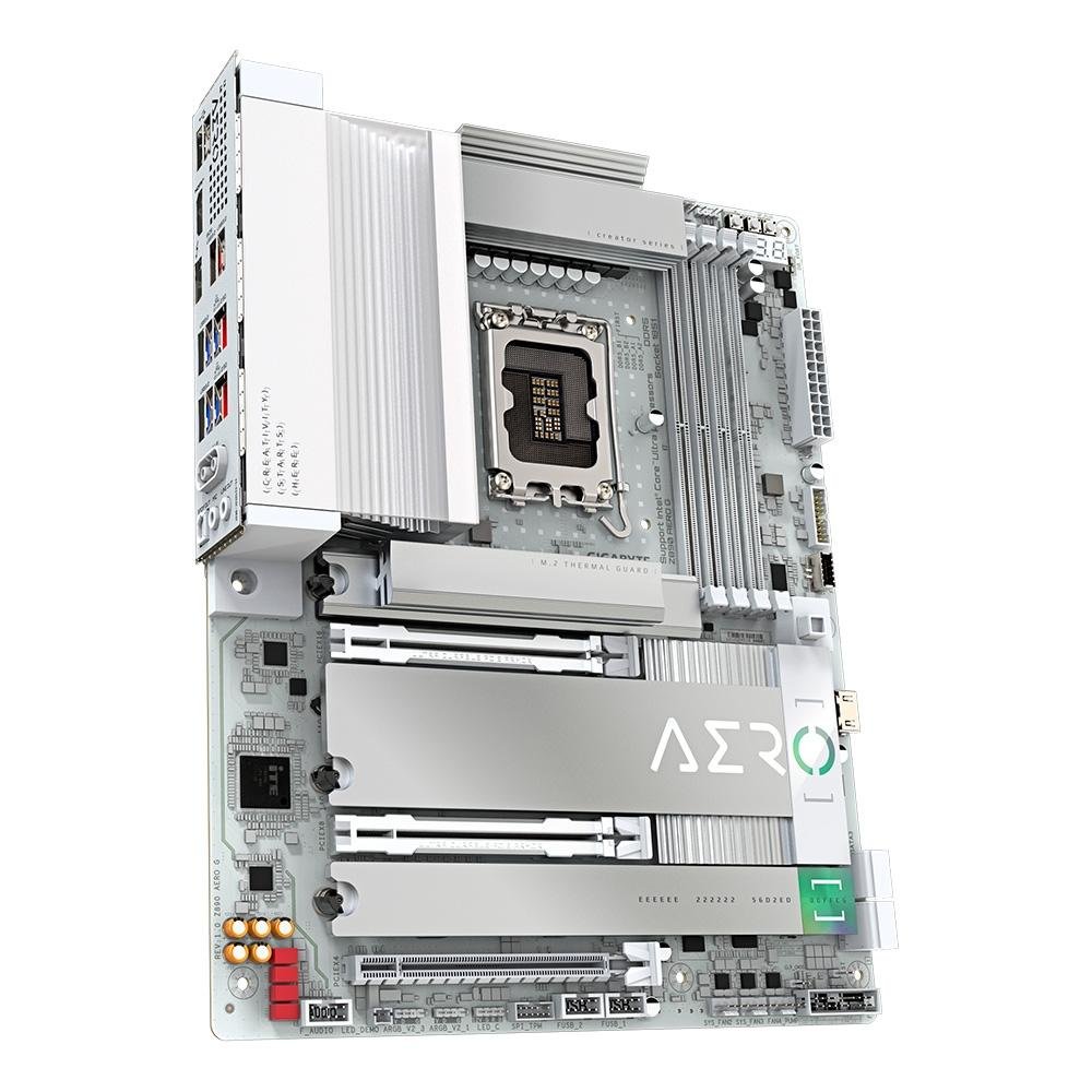 Imagem 3 de 6 do produto Placa Mãe Gigabyte Z890 AERO G, Intel, ATX, DDR5, RGB, Wi-Fi 7, Bluetooth - Z890 AERO G
