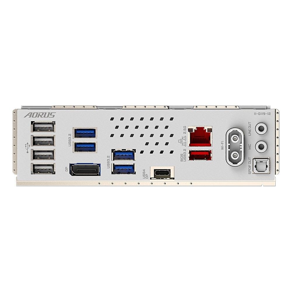 Placa-Mãe Gigabyte Z890M AORUS ELITE WIFI7 ICE, Intel, mATX, DDR5, RGB, Wi-Fi 7, Bluetooth, Branco - Z890M A ELITE WF7 ICE 8