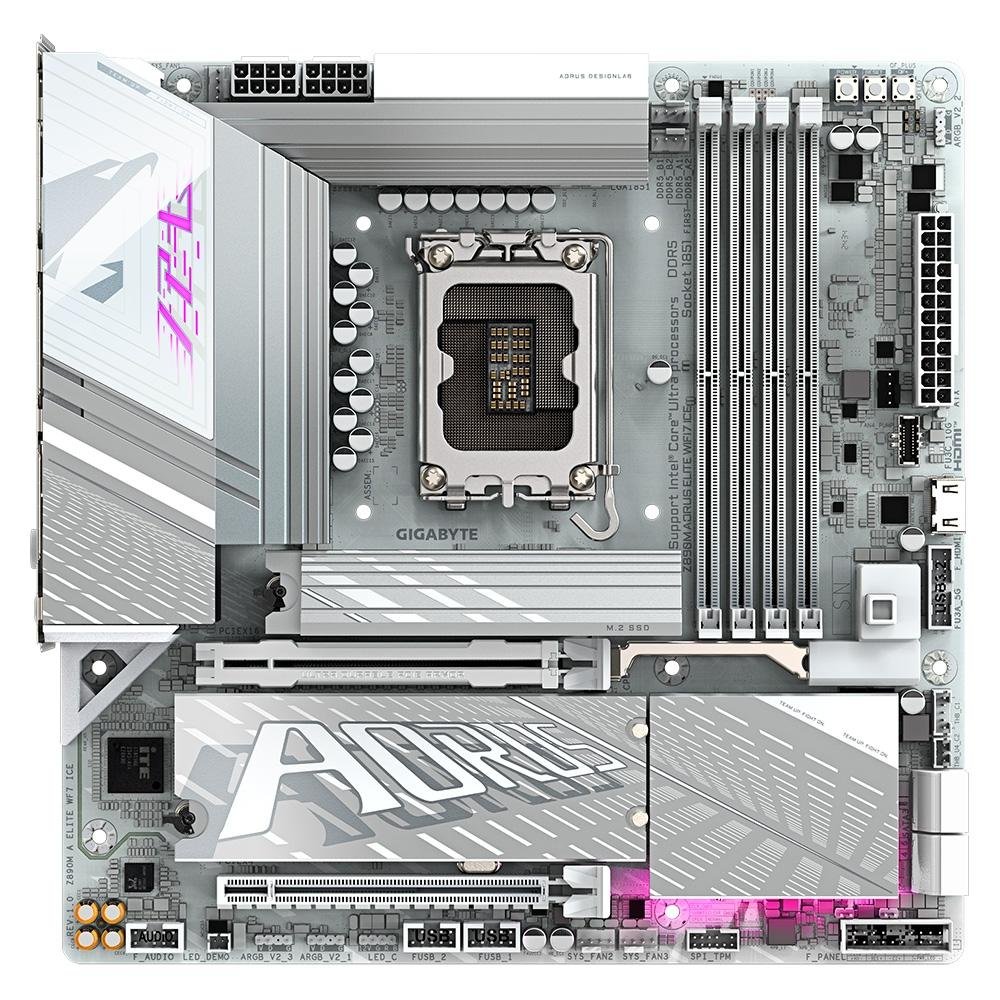 Placa Mãe Gigabyte Z890M AORUS ELITE ICE | KaBuM!