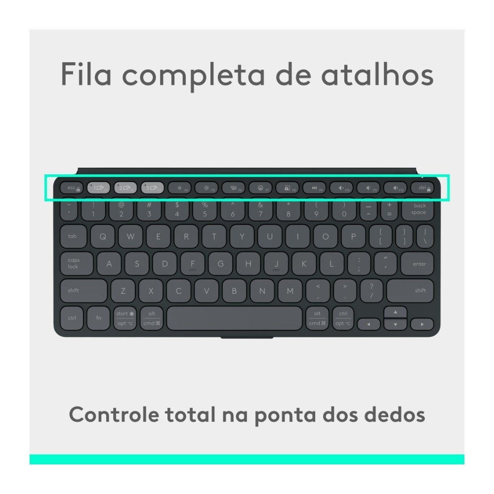 Teclado Sem Fio ( Balão.info) Keys-To-Go 2, Bluetooth, para Tablets, ( Balão.info), macOs, Windows, Capa Integrada, Grafite - 920-( Balão.info - foto 9