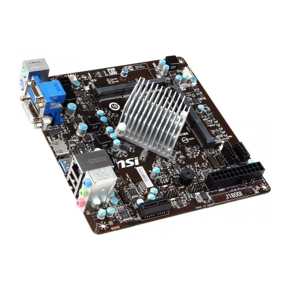 Imagem 3 de 3 do produto Placa-Mãe MSI Military c/ Intel Dual-Core (1Mb Cache, até 2.58 GHz), HD Graphics, HDMI, USB 3.0 J1800I