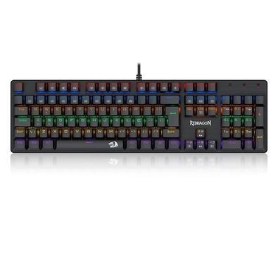 Teclado Mecânico Gamer Redragon Valheim Rainbow, Switch Brown, ABNT2, Preto - K608-R (PT-BROWN)