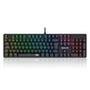 Teclado Mecânico Gamer Redragon Sindri, Rainbow, Preto - K671 (PT-BROWN)