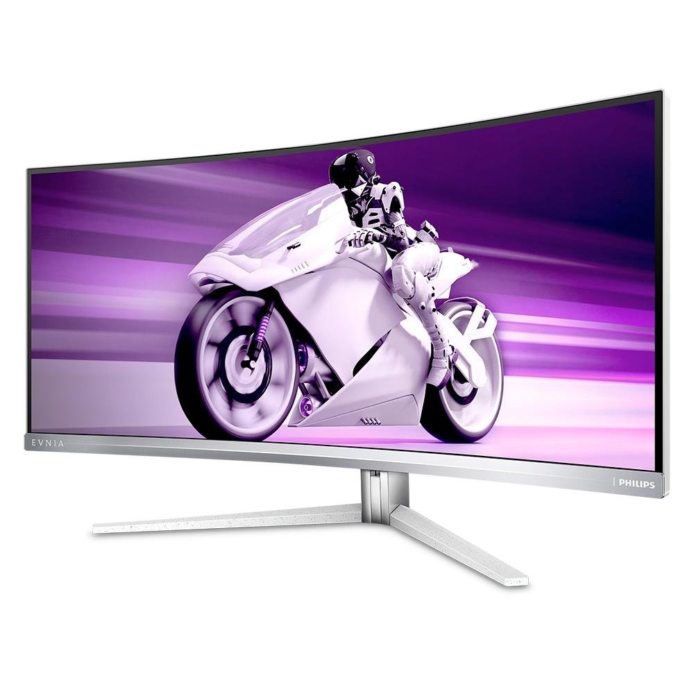 Monitor Gamer Philips Evnia 34" QD OLED Ultrawide QHD 175Hz, 0.1ms, RGB, DisplayPort e HDMI, HDR, Alto Falante, Branco - 34M2C8600 Monitor Gamer Philips Evnia 34" QD OLED Ultrawide QHD 175Hz, 0.1ms, RGB, DisplayPort e HDMI, HDR, Alto Falante, Branco - 34M2C8600