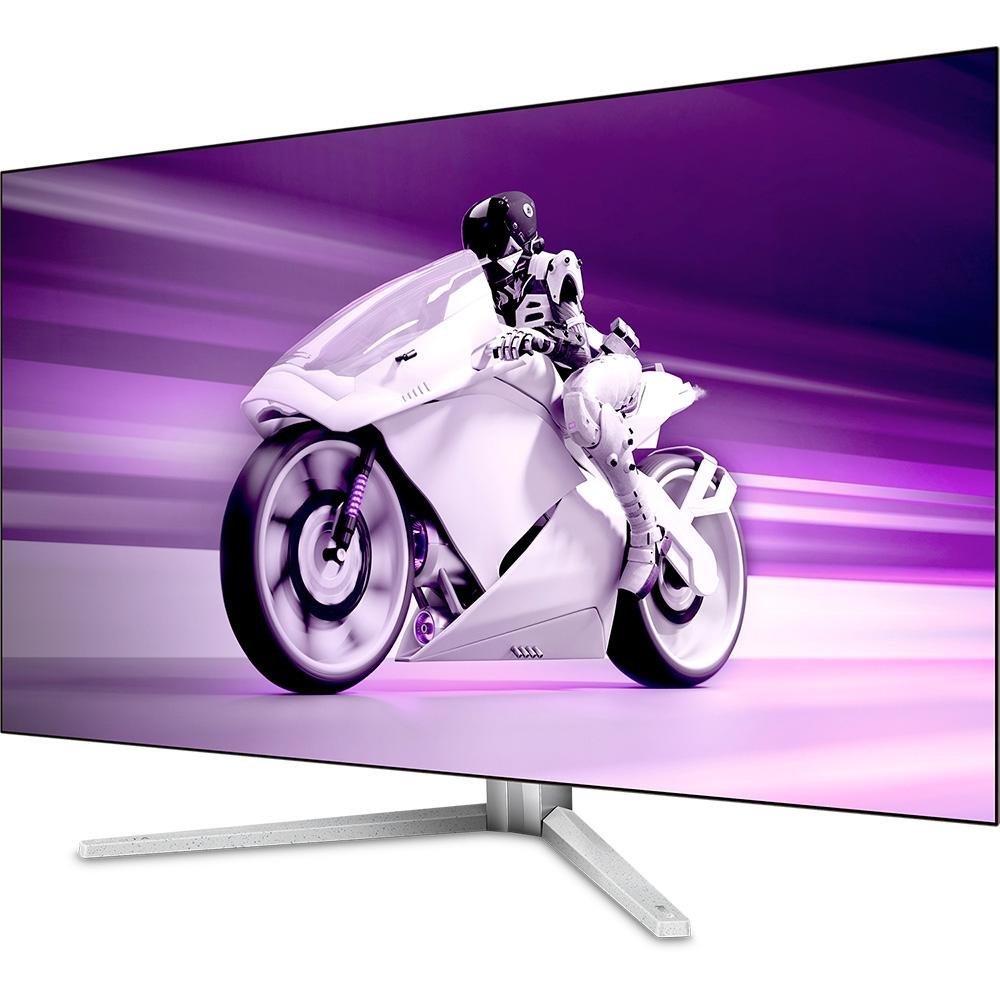 Imagem 9 de 14 do produto Monitor Gamer Philips Evnia OLED 42", 4K, 138Hz, 0.1ms, HDR, USB-C, Som Integrado, Branco - 42M2N8900