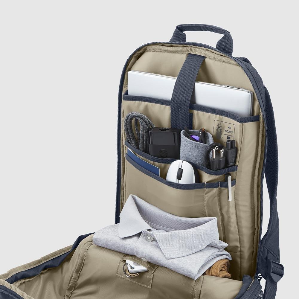 Mochila para Notebook HP Travel, 18L, 15.6", Poliéster, Azul e Cinza - 6B8U7AA