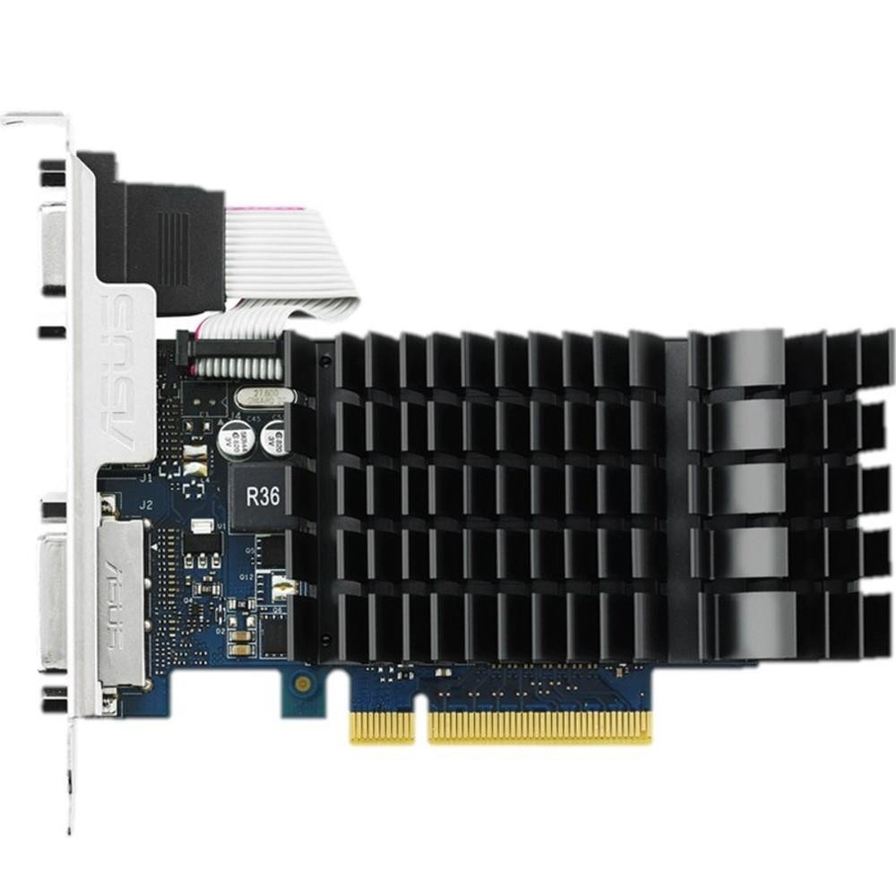 Placa de Vídeo VGA ASUS GeForce GT 730 1GB DDR3 384 CUDA Cores 64-Bits PCI-Express 2.0 VGA/DVI/HDMI GT730-SL-1GD3-BRK