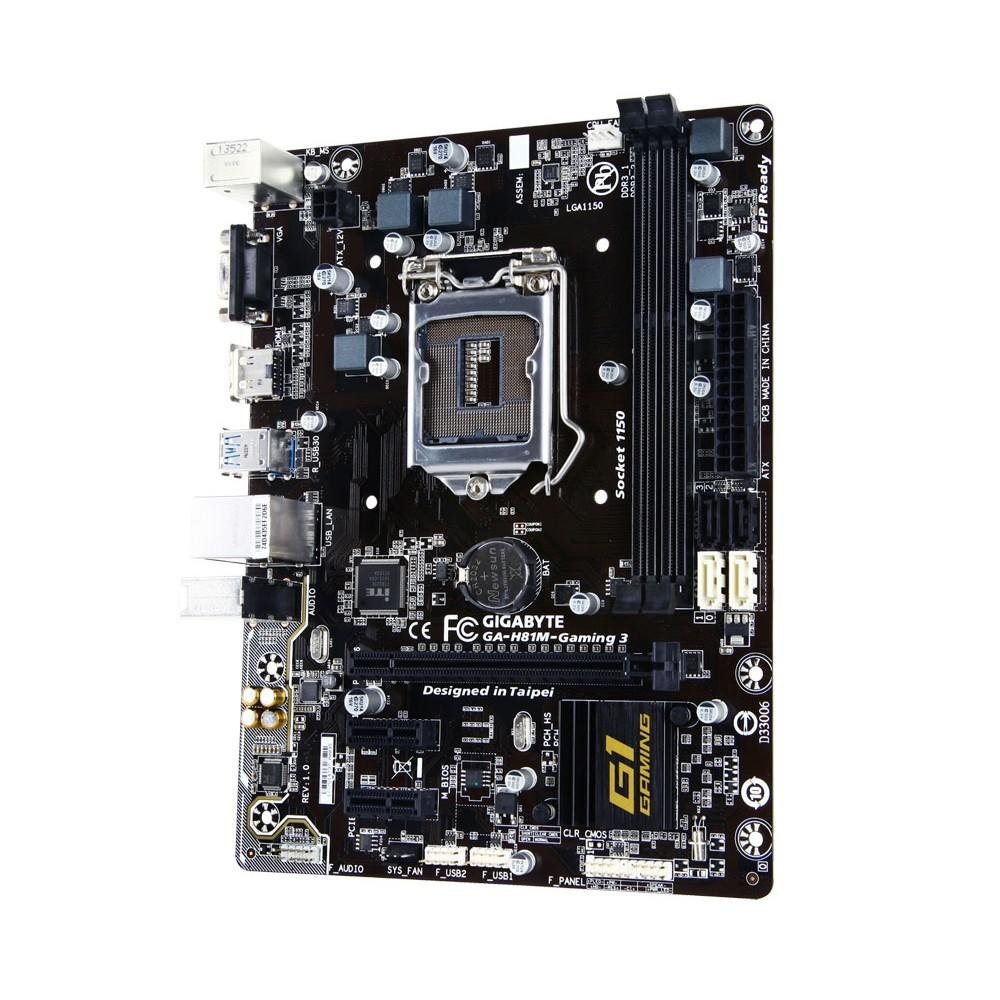Imagem 5 de 5 do produto Placa-Mãe GIGABYTE p/ Intel LGA 1150 mATX GA-H81M-GAMING 3, DDR3, HDMI, VGA, UEFI BIOS, High Definition Audio,SATA 6Gb/s ,USB 3.0