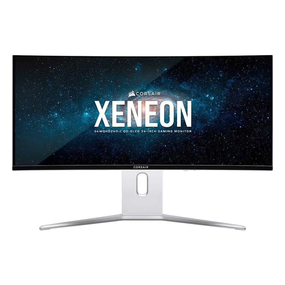 "Monitor Gamer Curvo Corsair Xeneon QD-OLED 34"", WQHD, 240Hz, 0.03ms, FreeSync Premium, G-Sync Comp., HDR 400, USB-C, Altura Ajustável - CM-9030005-NA" - view 2