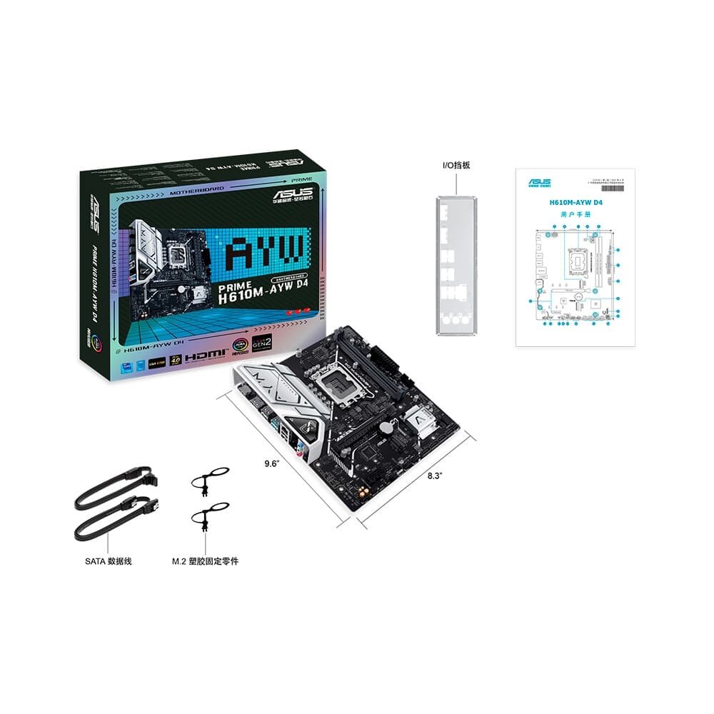 , Intel LGA 1700, H610, DDR4, M-ATX - 90MB1GF0-M0EAY0 - view 5
