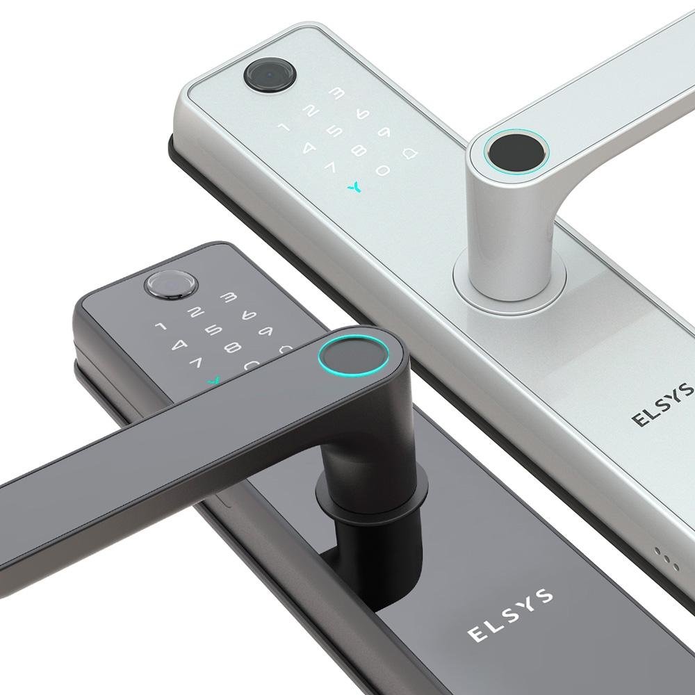 Fechadura Digital de Embutir Elsys, Wi-Fi, Biometria, Câmera, Prata - ESF-DE5100I - view 6