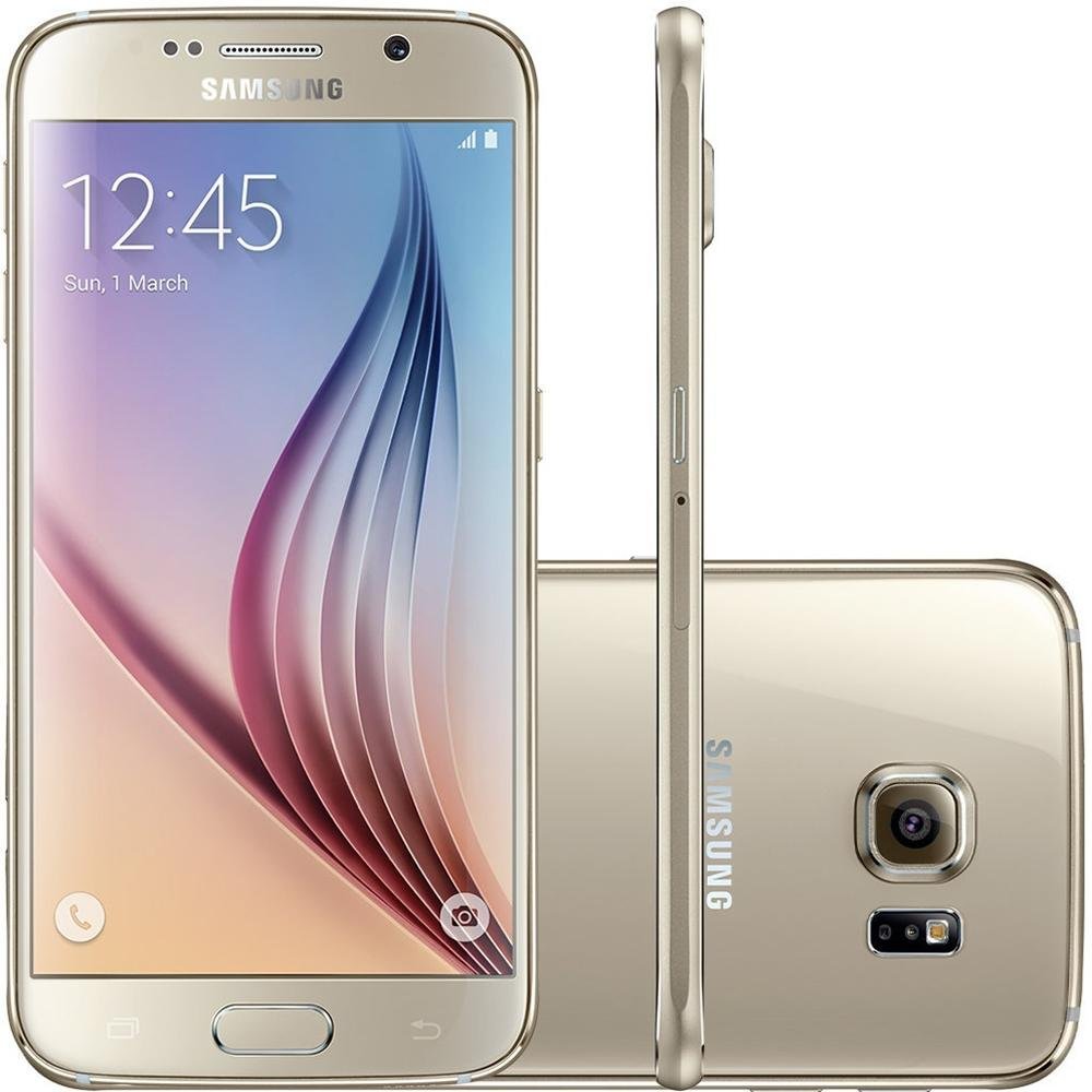 Smartphone Samsung Galaxy S6, 32GB, 16MP, Tela 5.1´, Dourado - G920I Smartphone Samsung Galaxy S6, 32GB, 16MP, Tela 5.1´, Dourado - G920I