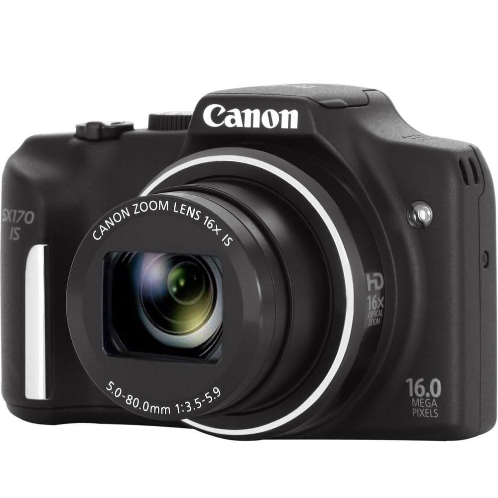 Imagem 15 de 19 do produto Câmera Digital Canon PowerShot SX170 IS 16MP, LCD 3´, Filma em HD, Zoom Óptico 16x - Preta
