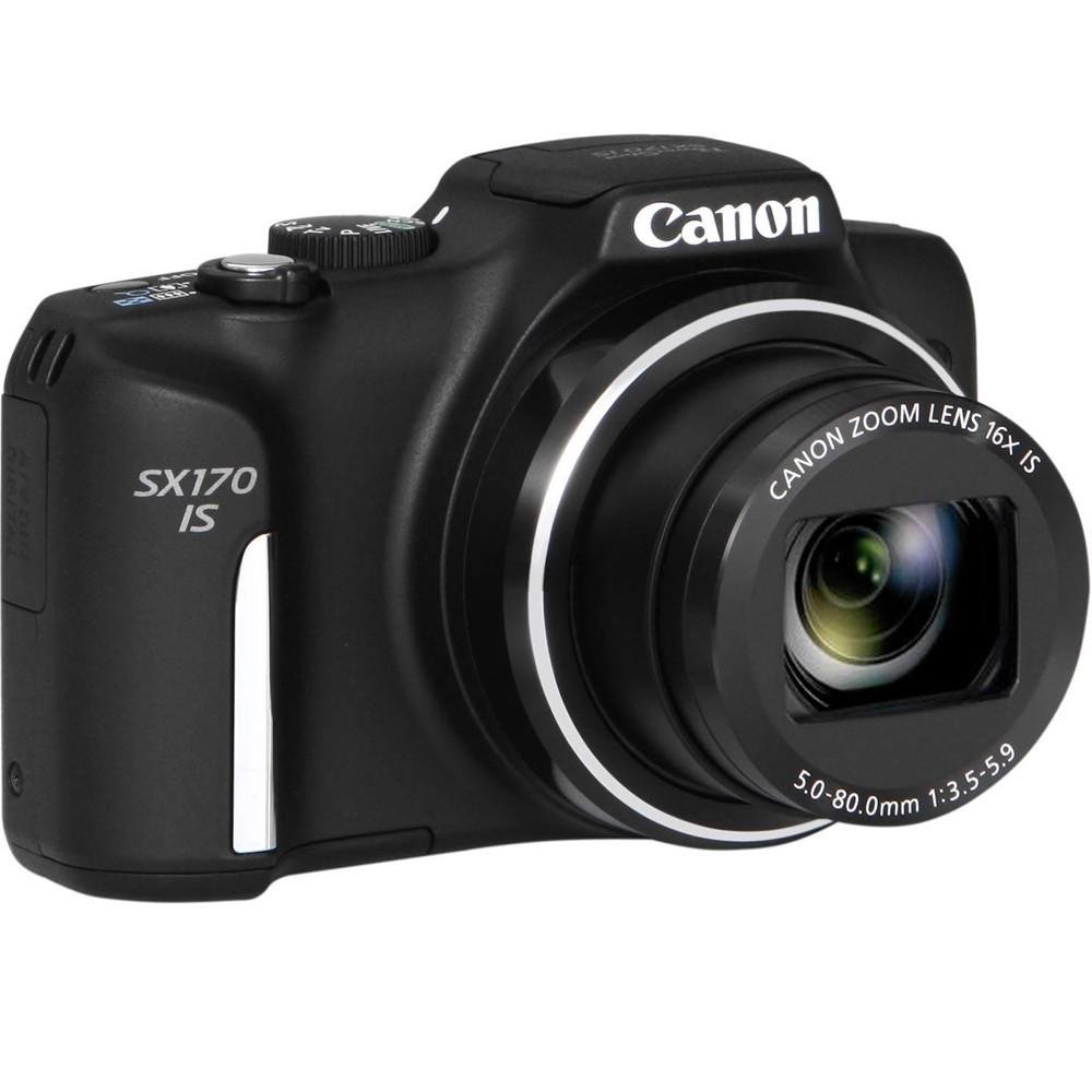 Imagem 8 de 19 do produto Câmera Digital Canon PowerShot SX170 IS 16MP, LCD 3´, Filma em HD, Zoom Óptico 16x - Preta