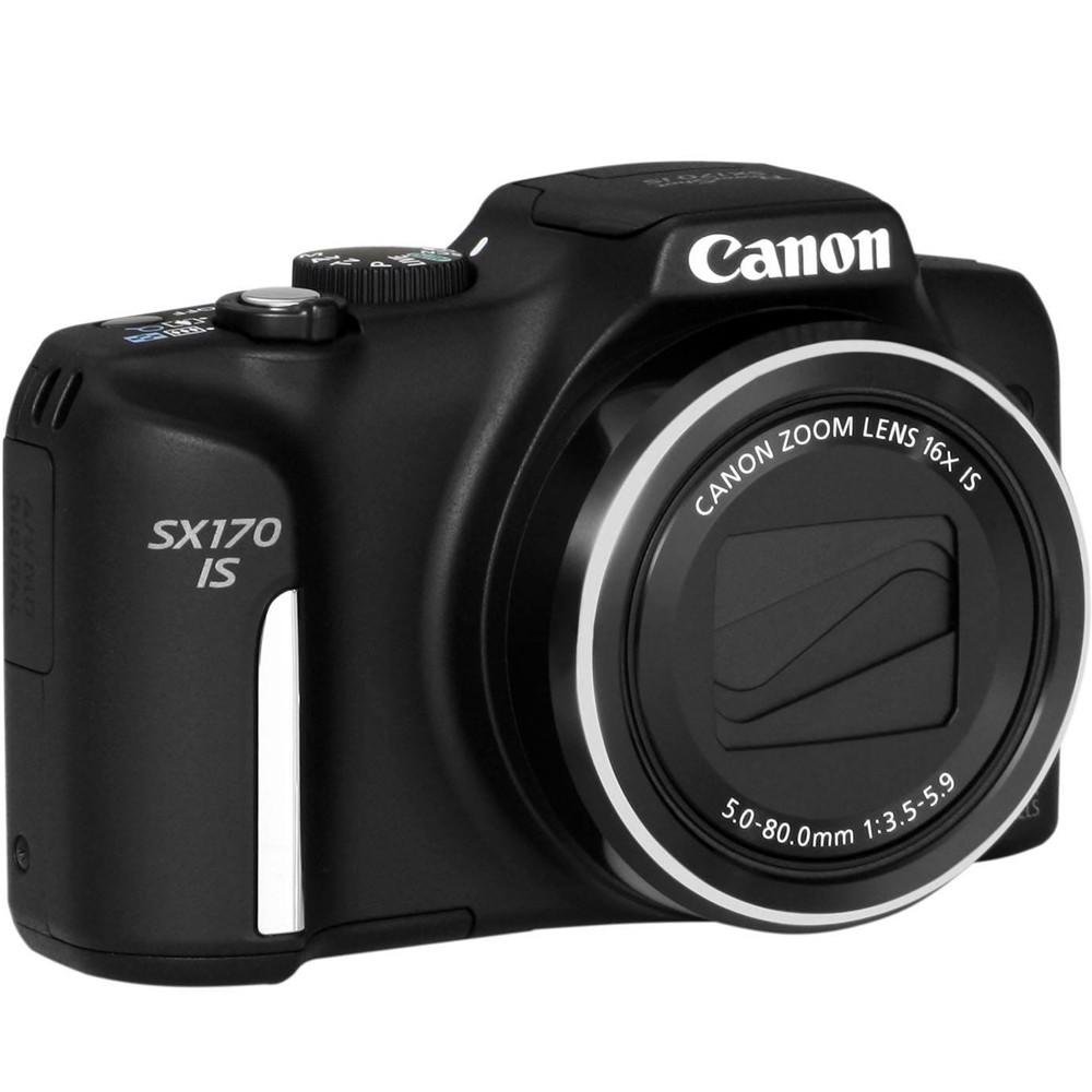 Imagem 10 de 19 do produto Câmera Digital Canon PowerShot SX170 IS 16MP, LCD 3´, Filma em HD, Zoom Óptico 16x - Preta