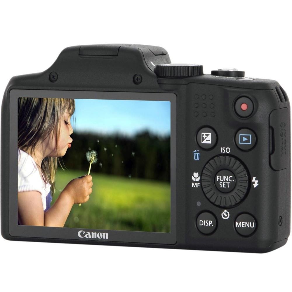 Câmera Digital Canon PowerShot SX170 IS 16MP, LCD 3´, Filma em HD, Zoom Óptico 16x - Preta