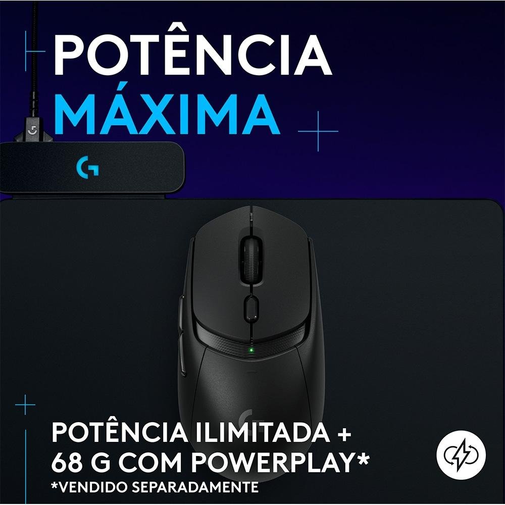 Mouse Gamer sem fio ( Balão.info) G309 ( Balão.info) com Switches LIGHTFORCE, Sensor HERO 25K, 6 botões programáveis, Preto - 910-( Balão.info - foto 6