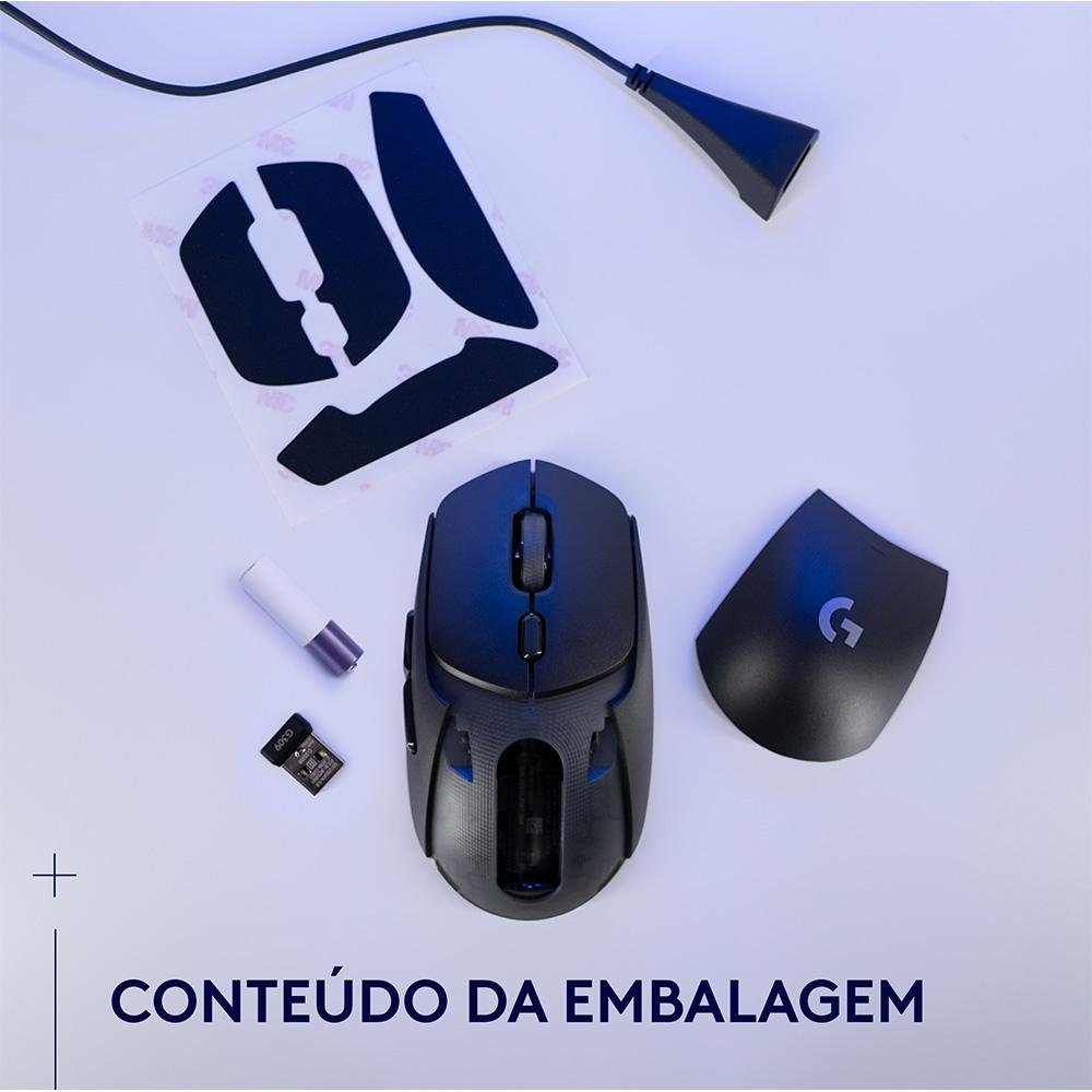 Mouse Gamer sem fio ( Balão.info) G309 ( Balão.info) com Switches LIGHTFORCE, Sensor HERO 25K, 6 botões programáveis, Preto - 910-( Balão.info - foto 9