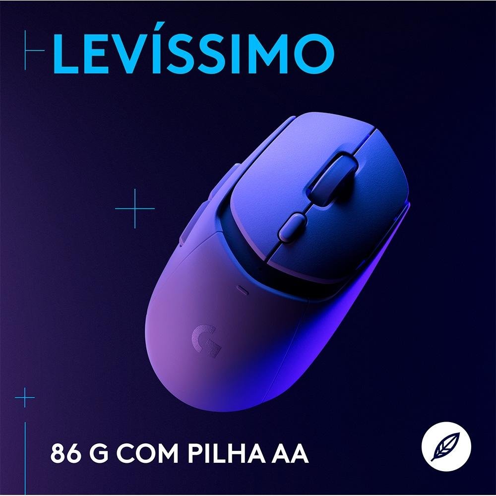 Mouse Gamer sem fio ( Balão.info) G309 ( Balão.info) com Switches LIGHTFORCE, Sensor HERO 25K, 6 botões programáveis, Branco - 910-( Balão.info - foto 9