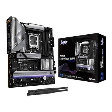 Placa-Mãe ASRock Z890 LiveMixer, Intel, LGA 1851, ATX, WiFi, DDR5, Preto - 90-MXBPE0-A0UAYZ