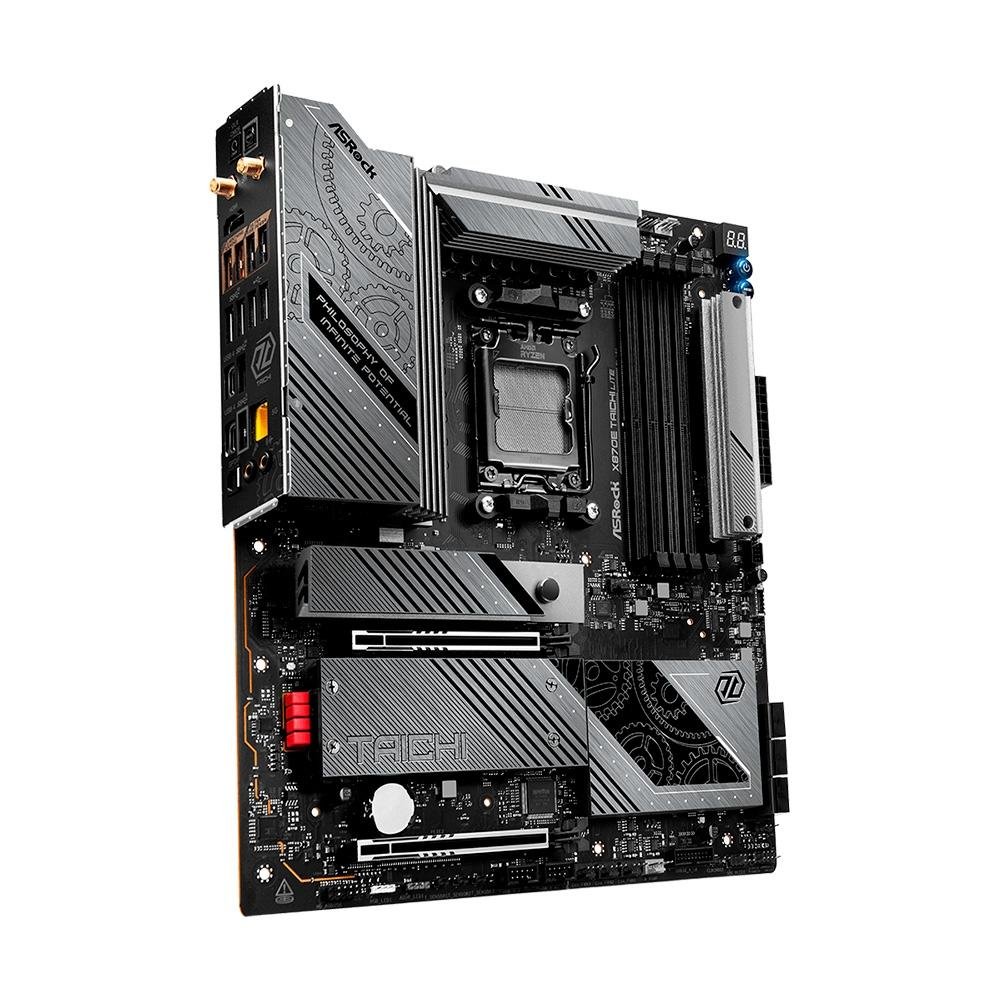 Placa-Mãe ASRock X870E Taichi Lite, AMD, AM5, ATX, DDR5, Preto - 90-MXBPAO-A0UAYZ