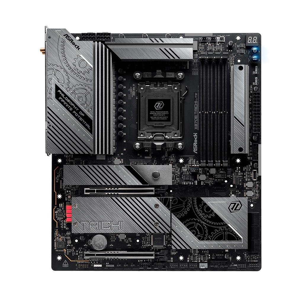 Placa-Mãe ASRock X870E Taichi Lite, AMD, AM5, ATX, DDR5, Preto - 90-MXBPAO-A0UAYZ