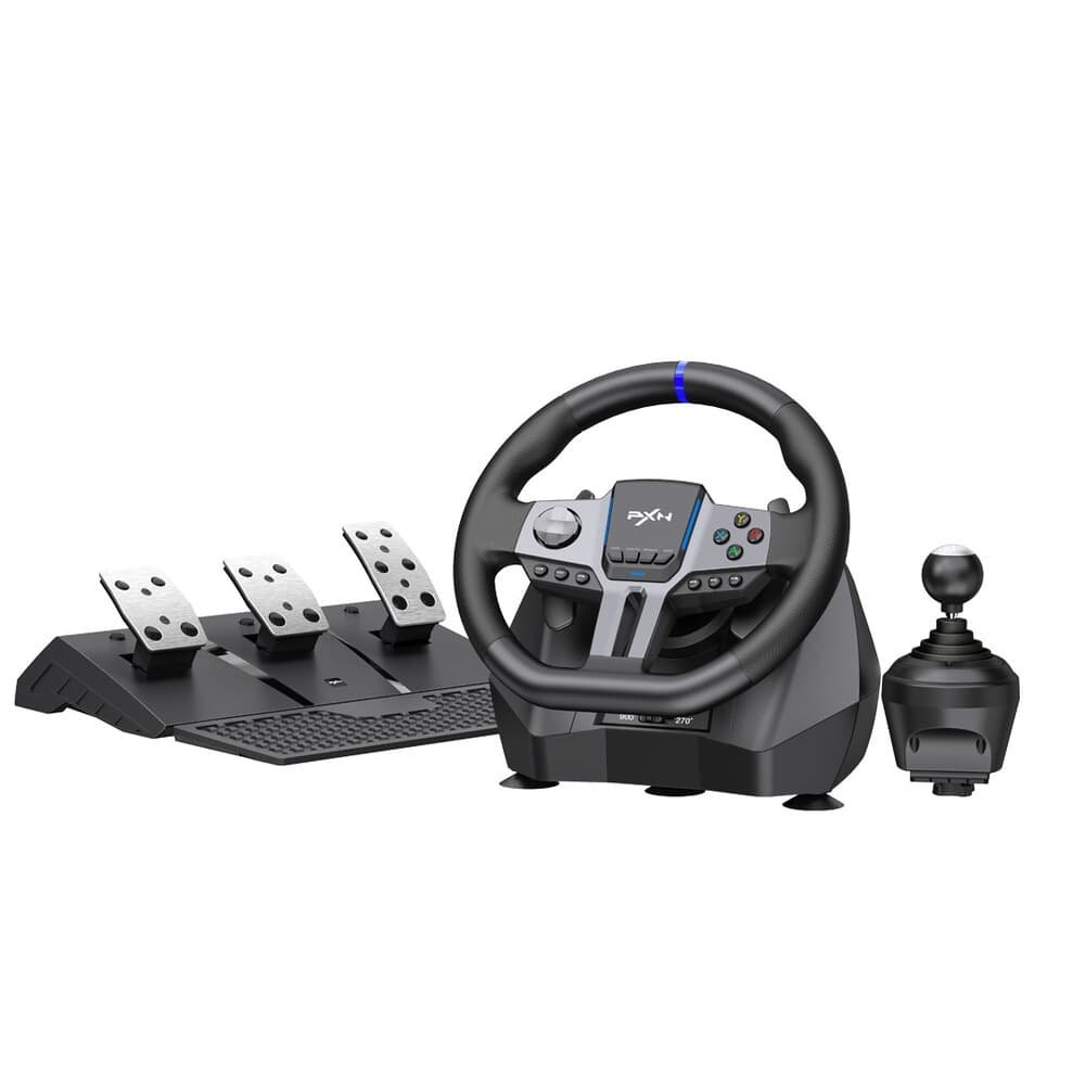 Volante Gamer PXN-V9 Para PS3, PS4, Xbox E PC, Com Vibração E Câmbio