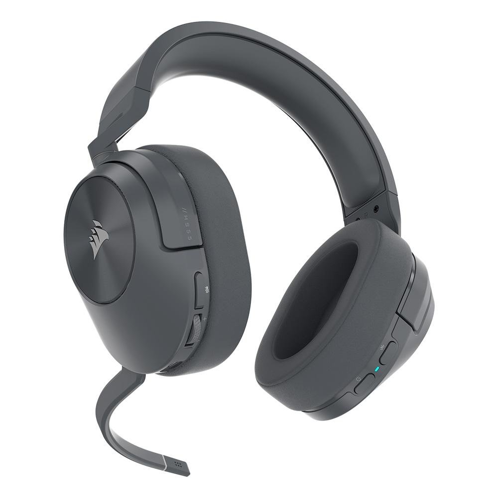 Imagem 4 de 6 do produto Headset Gamer sem Fio Corsair HS55 Wireless Core, 2.4GHz, Bluetooth, Preto - CA-9011291-NA