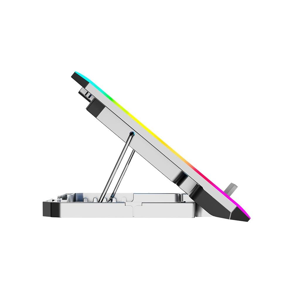 "Base Para Notebook 15,6"" Gamer C3Tech, LED RGB, Prata - NBC-550SI" - view 3