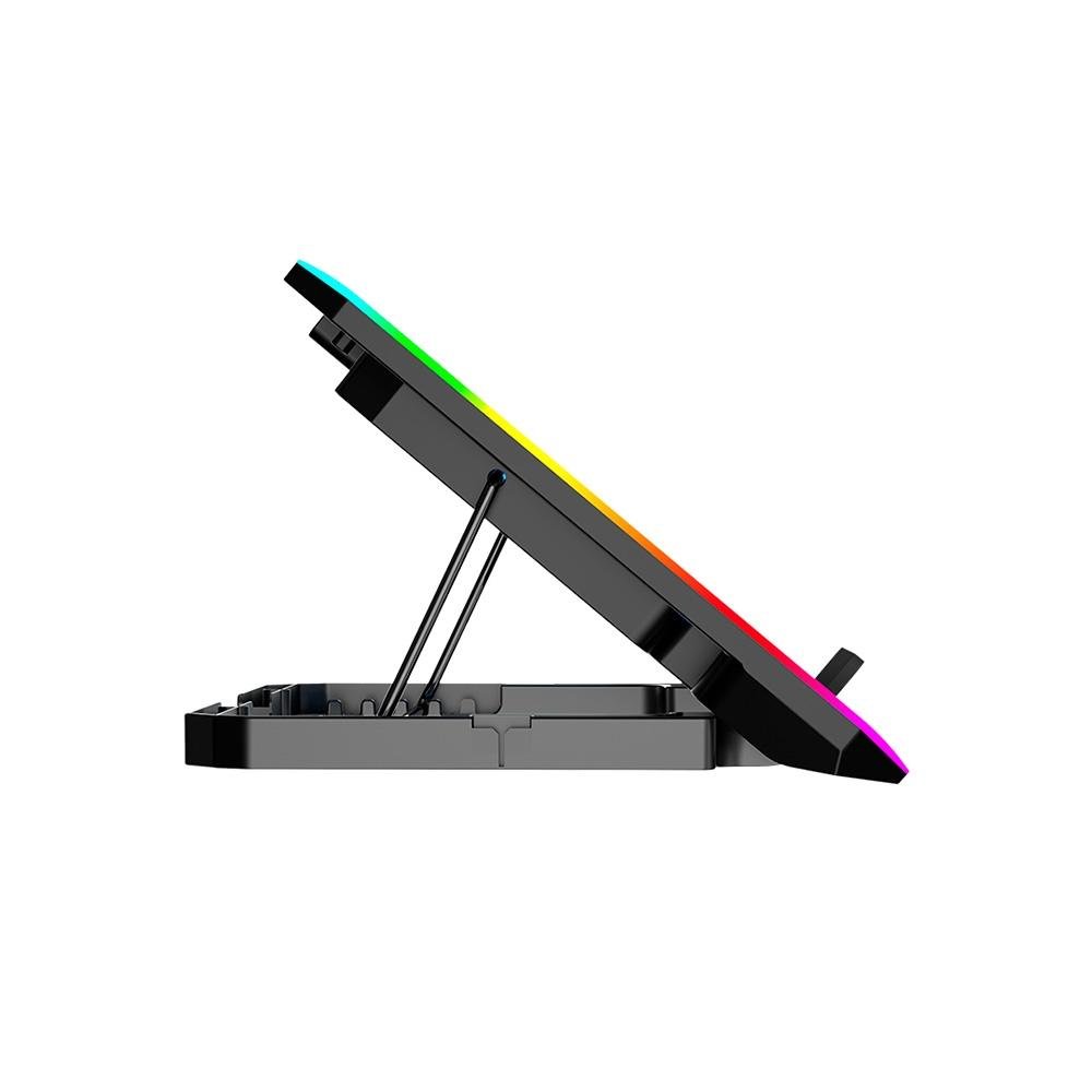 "Base Para Notebook 15,6"" Gamer C3Tech, LED RGB, Preto - NBC-550BK" - view 3