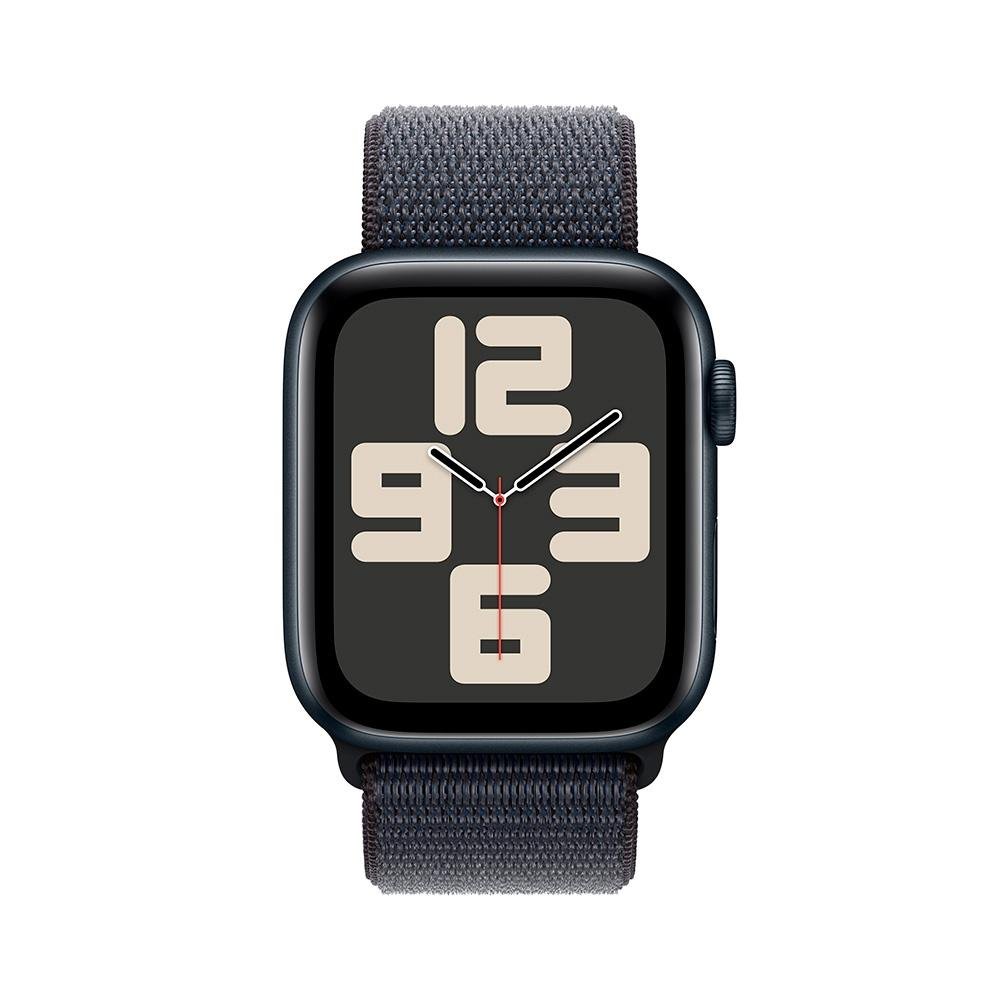 Apple Watch SE GPS, Caixa Meia-Noite de Alumínio de 44 mm, Pulseira Loop Esportiva Tinto - MXEP3BE/A - view 2