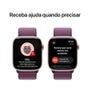 Apple Watch Series 10 GPS, Caixa Cor de Ouro Rosa de Alumínio de 46 mm, Pulseira Loop Esportiva Ameixa - MWWV3AM/A