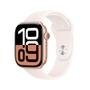 Apple Watch Series 10 GPS + Cellular, Caixa Cor de Ouro Rosa de Alumínio de 46 mm, Pulseira Esportiva Blush-Clara, Tamanho P/M - MWY63AM/A
