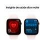 Apple Watch Series 10 GPS + Cellular, Caixa Cor de Ouro Rosa de Alumínio de 46 mm, Pulseira Esportiva Blush-Clara, Tamanho P/M - MWY63AM/A