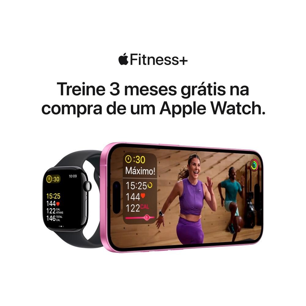 Apple Watch Series 10 GPS + Cellular, Caixa Cor de Ouro Rosa de Alumínio de 46 mm, Pulseira Esportiva Blush-Clara, Tamanho P/M - MWY63AM/A - view 10