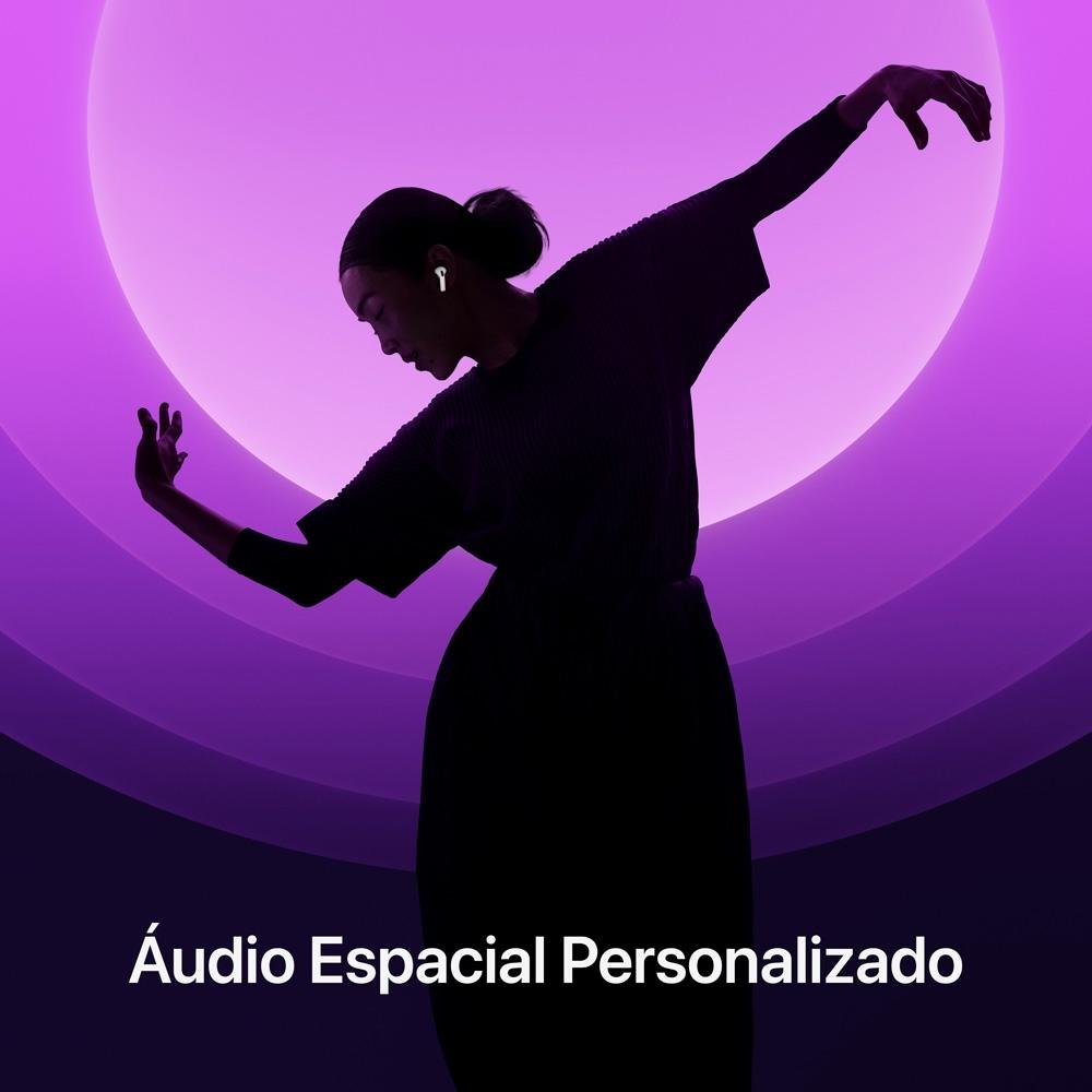 AirPods 4 Apple com Estojo de Recarga USB-C, Branco - MXP63BZ/A - view 4