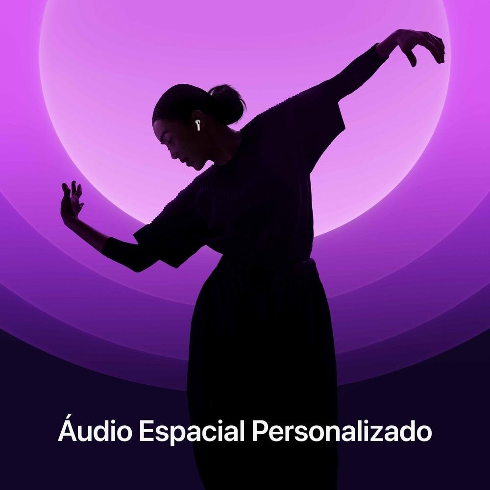AirPods 4 Apple com Cancelamento Ativo de Ruído, Estojo de Recarga USB-C, Branco - MXP93BZ/A - view 5
