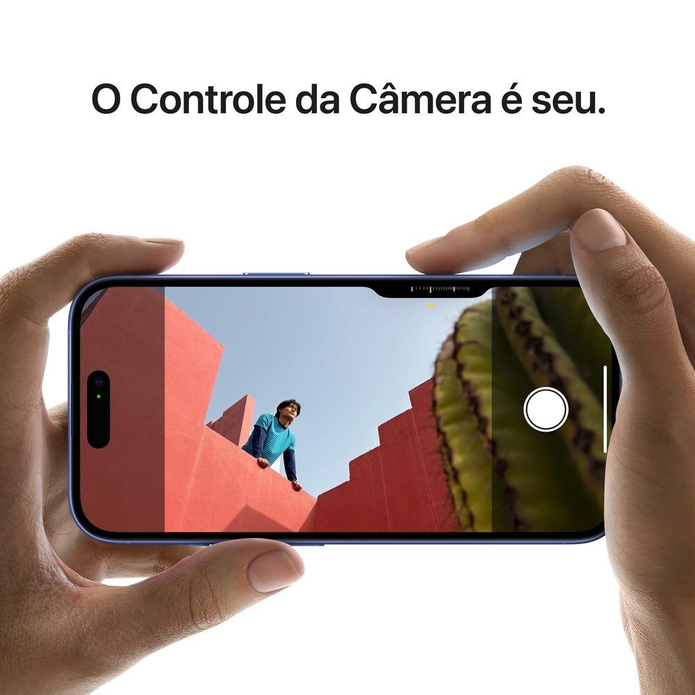 iPhone 16 Plus Apple 256GB, Câmera Dupla de 48MP, Tela 6,7", Verde-Acinzentado