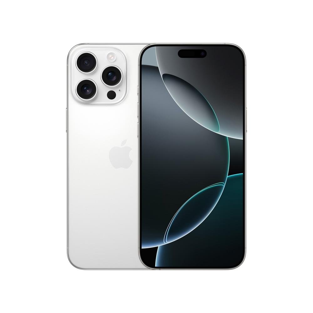 iPhone 16 Pro Max Apple 1TB, Câmera Tripla de 48MP, Tela 6,9", Titânio Branco iPhone 16 Pro Max Apple 1TB, Câmera Tripla de 48MP, Tela 6,9", Titânio Branco