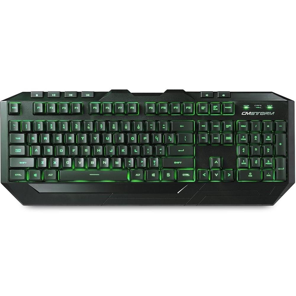 Teclado e Mouse Gamer CoolerMaster 2000DPI Devastator Com Led Verde SGB-3012-KKMF1-BR