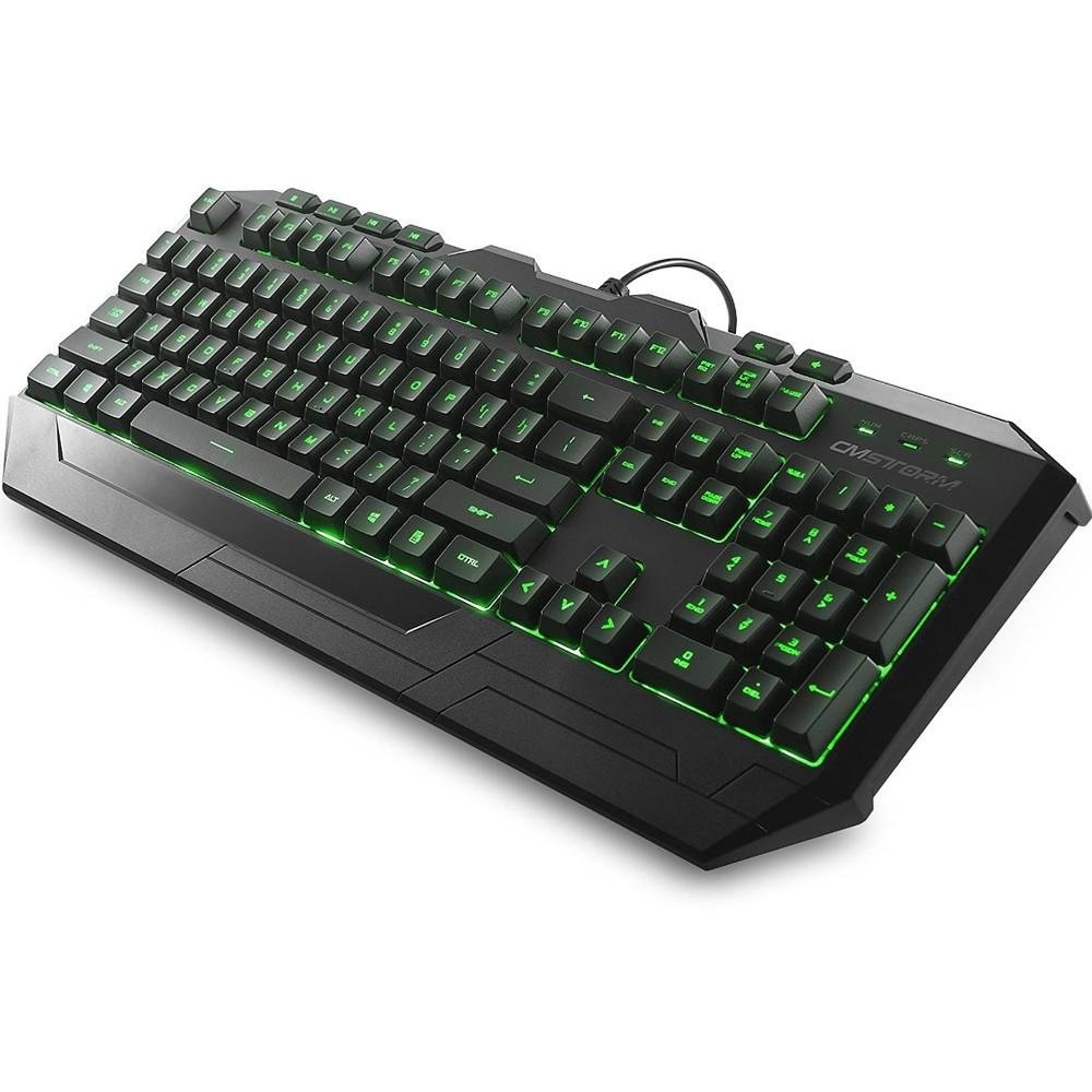 Teclado e Mouse Gamer CoolerMaster 2000DPI Devastator Com Led Verde SGB-3012-KKMF1-BR