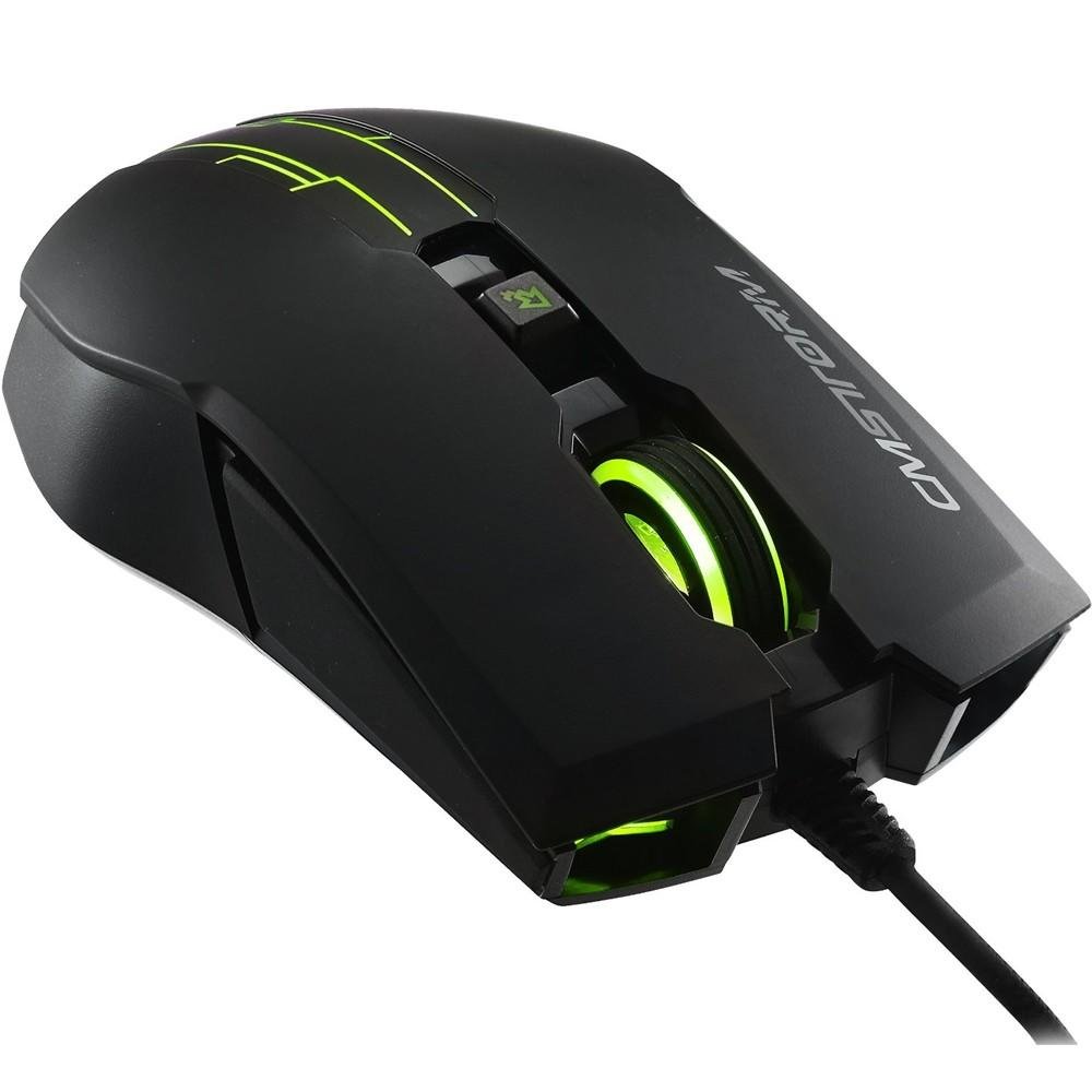 Teclado e Mouse Gamer CoolerMaster 2000DPI Devastator Com Led Verde SGB-3012-KKMF1-BR