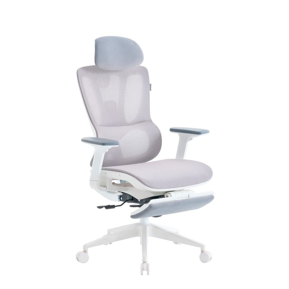 Cadeira de Escritório Ergonômica Presidente XT Racer Office X-Ultra, Cinza e Branca - XTO-110 - view 4