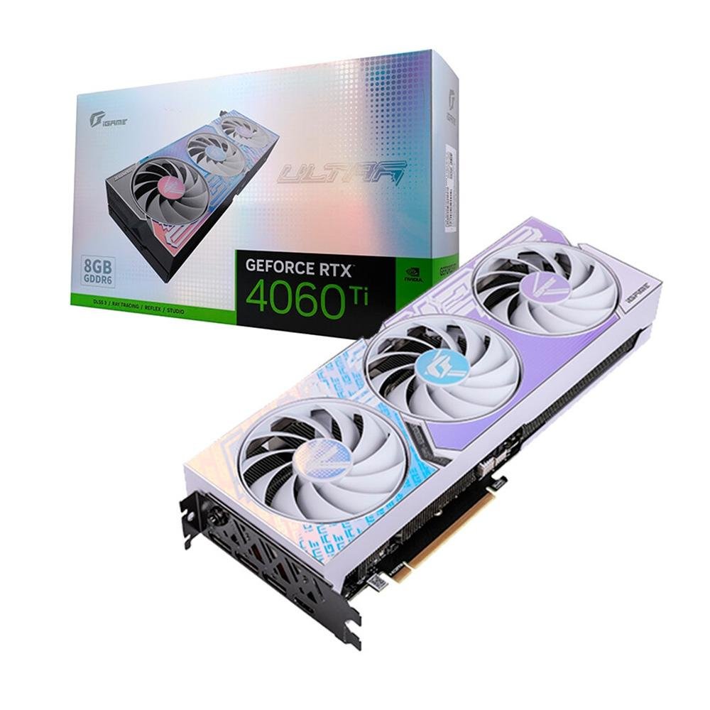 グラフィックボード・グラボ・ビデオカード Colorful IGame GeForce RTX 4060 8GB Placa de Vídeo RTX 4060 Ti Ultra W OC 8GB | KaBuM!