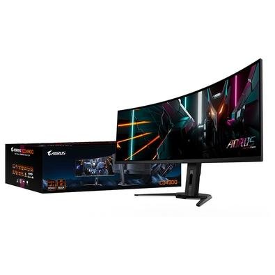 "Monitor Gamer Gigabyte AORUS QD-OLED 49"", DQHD, 144Hz, 0.03ms, FreeSync Premium Pro, HDR 400, Altura Ajustável, Som Integrado - CO49DQ-SA"