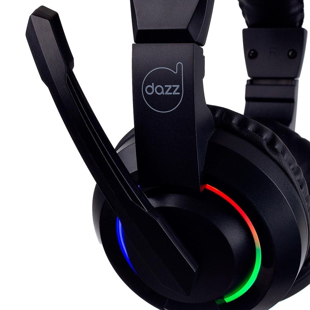 Headset Gamer Dazz Diamond 7.1, USB Tipo-C, Para PC, PS3, PS4, PS5 e Mobile, Preto - ( Balão.info - foto 5