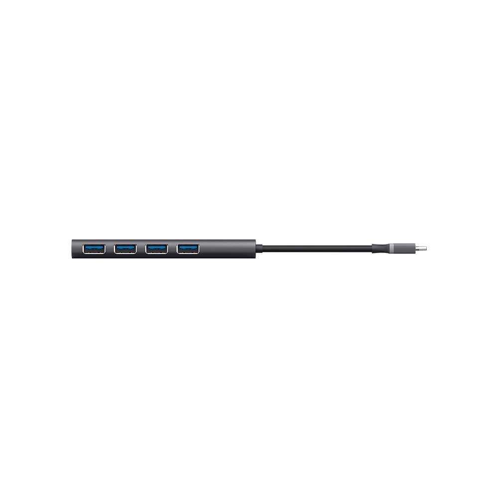 Imagem 2 de 6 do produto Hub Trust Halyx, 4 Portas USB 3.2, Compacto, Conexão USB-C, de Alumínio - 24948