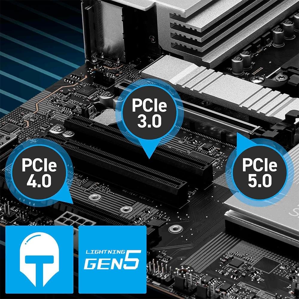 Placa-Mãe MSI PRO X870-P WiFi, AMD, AM5, DDR5, ATX, Chipset X870, Wi-Fi 7 e Bluetooth 5.4, Preto - PRO X870-P WIFI - view 5